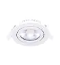 Noxion LED inclinable Slim Spot Blanc Ronde 5W 550lm 60D - 940 Blanc Froid | 85mm - IP54 - Dimmable - Meilleur rendu des couleurs