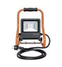 Ledvance LED Breedstraler Bouwlamp Donker Grijs 30W 2700lm 110D - 840 Koel Wit | IP54 - 2 Power Outlets - Symmetrisch