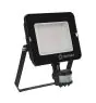 Ledvance LED Breedstraler Compact Zwart 50W 5000lm 100D - 840 Koel Wit | IP65 - Symmetrisch - Bewegings- en lichtsensor