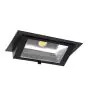 Downlight LED Murwasher Mury Maxi Noir 46W 6050lm 70x75D - 830 Blanc Chaud - 238x145mm